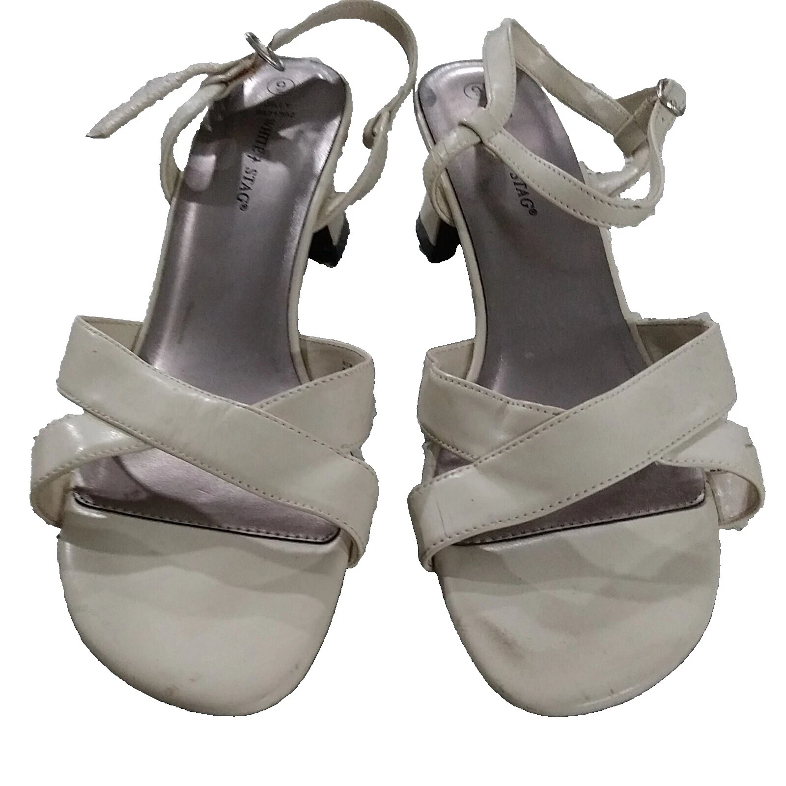 Tacones de ciervo blancos para mujer