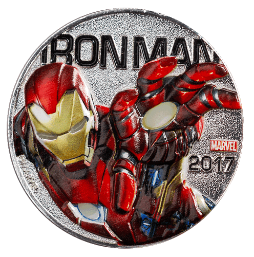 2017 MARVEL LIGHT UP COIN IRON MAN - CLEARANCE - Picture 5 of 6