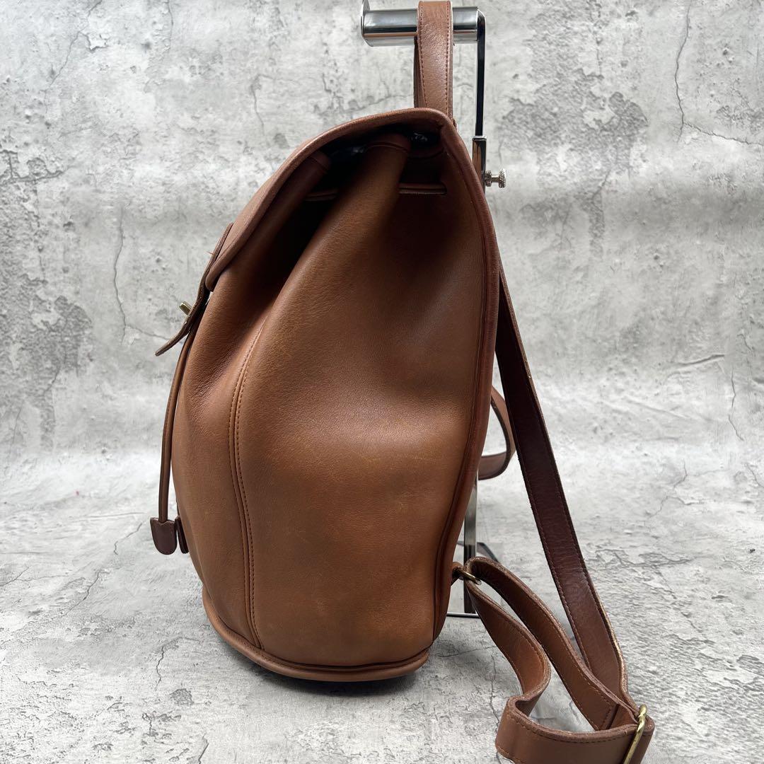 バッグ 80s old coach 9943 leather backpack Coach Vintage 9943 Glass Bottle Green Leather Large Daypack
