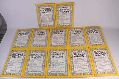 National Geographic Magazine 1952 Complete Year 12 Issues + 1 Map