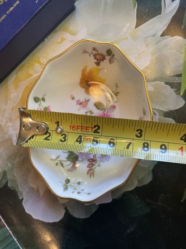 Royal Crown Derby Posies 3pc Butter Knife & Trinket Dish & Small Plate Boxed - Picture 10 of 18