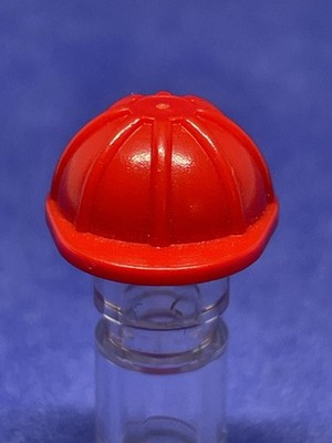 Lego Town City Mini Figur rot Bau Helm Kopfbedeckung Schutzhut 3833
