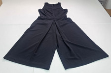 White House Black Market Sleeveless Cropped Wide Leg Jumpsuit Size 6 Black