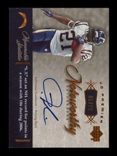 2007 UD Premier: #N-LT LaDainian Tomlinson Notoriety Auto /25 NR-MINT