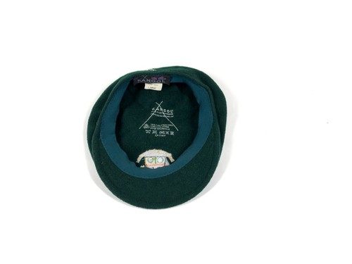 VTG Kangol Flat Cap Hat Royal Aberdeen Golf Club Wool - Size L - Green - Picture 3 of 4