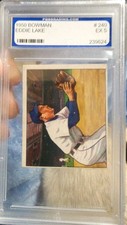 1950 Bowman #240 Eddie Lake PGS 5 EX Detroit Tigers 