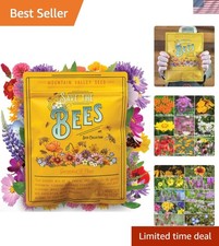 Save The Bees Wildflower Seed Pack - 2 Oz. Non-GMO, 80,000 Seeds for Your Garden 239.92 per gallon