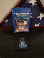 Vintage Atari 2600 Video Pinball With Box No Manual Game Tested