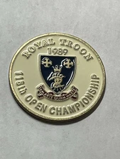Rare 1989 Open Championship 1" Coin Style Golf Marker - Royal Troon Golf Club