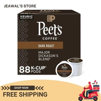Peet's Coffee Major Dickason's Blend Coffee K-Cup Pods, Dark Roast, 88/ct