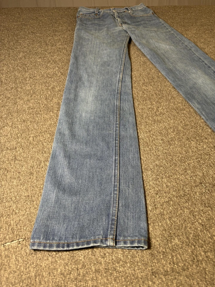复古 Levis 517 牛仔裤男式 28x34 靴子切工美国制造 Talon Zip 517-0917 蓝色 — 第 4/4 张图片