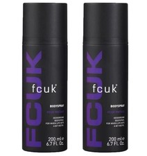 2 x FCUK Vintage Body Spray For Men 200ml - As In Image