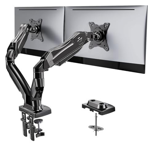 HUANUO Dual Monitor Adjustable Desk Mount
