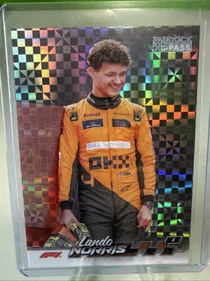 2024 Topps Paddock Pass Formula 1 - Lando Norris #7 Chrome X-Fractor Checkered