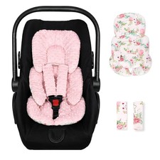 Infant Car Seat Insert, Car Seat Head Support Baby with 2 Covers, Ultra-Soft New