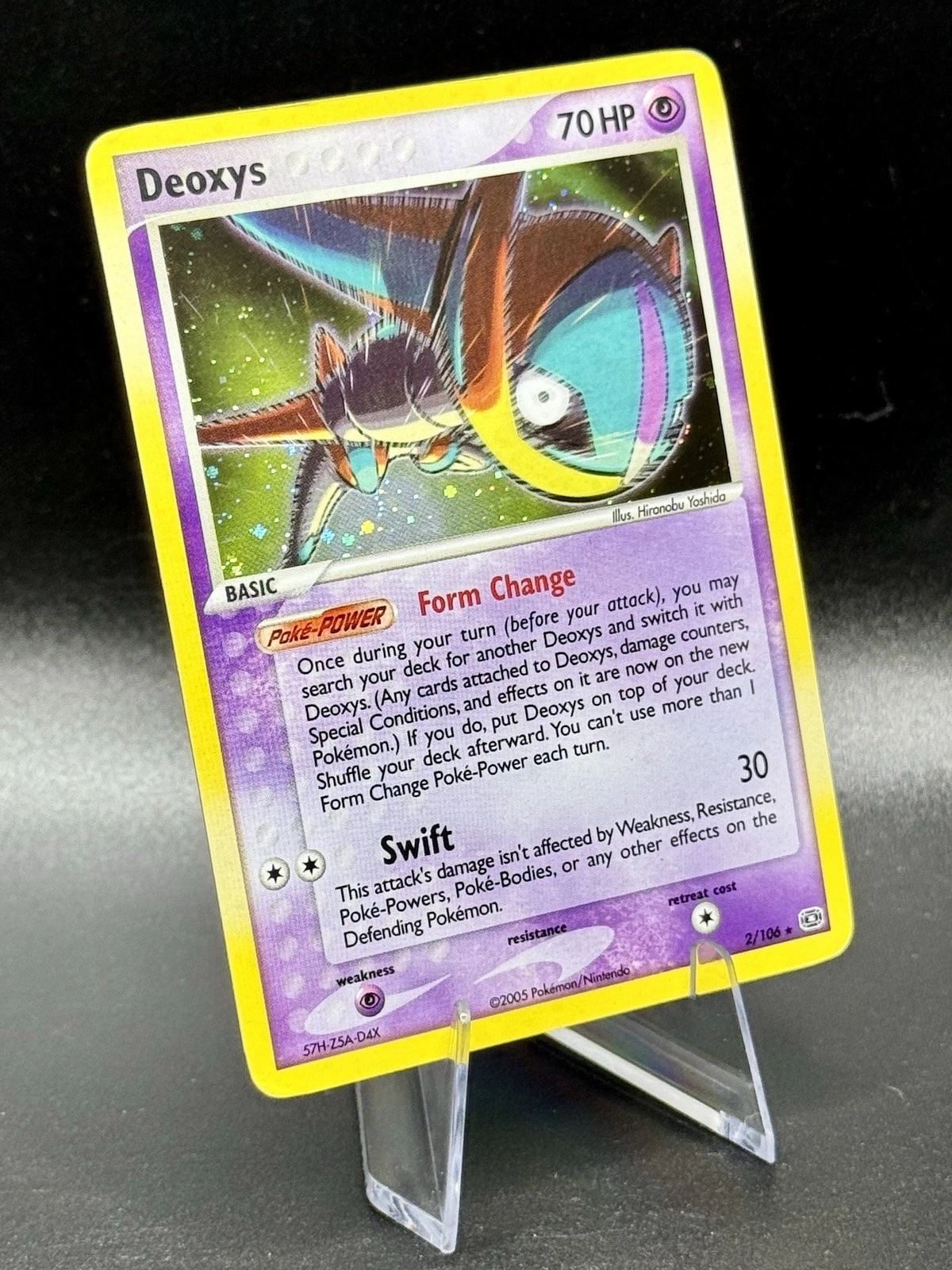 Deoxys (Speed Forme) 2/106 Holo Pokemon EX Emerald 2005 Vintage LP/NM