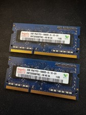 Hynix 2x2GB DDR3 RAM PC3-10600S 1Rx8 Laptop Tested US Seller HMT325S6BFR8C-H9