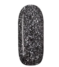Sparkle & co Nail Dip Powder Charcoal Fierce Gray Silver Black Fine Glitter
