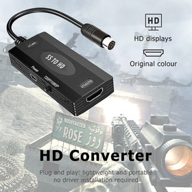 For Sega Saturn Console HD Adapter SS to HDMI-compatible Converter w/ USB Cable