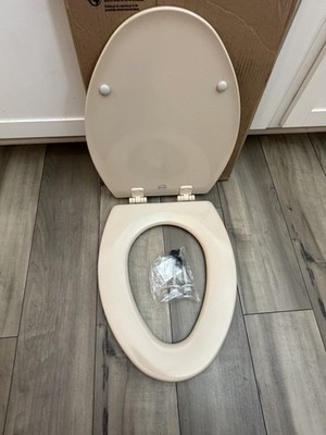 Bemis 1500EC 068 Toilet Seat with Easy Clean & Change Hinges, 1 Pack Elongated, 