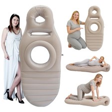 Inflatable Pregnancy Pillow, Belly Mattress Float with Abdominal Hole Full Bo