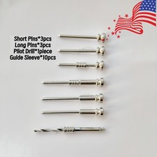 17 Dental Digital Guide Anchor Pins DSG Implant Anchorage Fixation Pins Sleeves