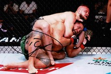 Marcin Tybura Heavyweight UFC MMA Fighter Signed 12x8 Action Photo + Dealer COA