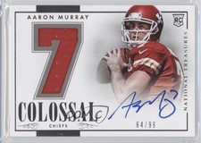 2014 Panini National Treasures Jersey Numbers 64/99 Aaron Murray Auto 0b2