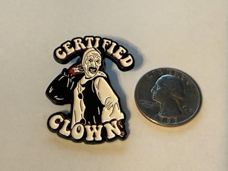 Trick or Treat Studios Terrifier Enamel Pins Art the Clown Certified Clown New
