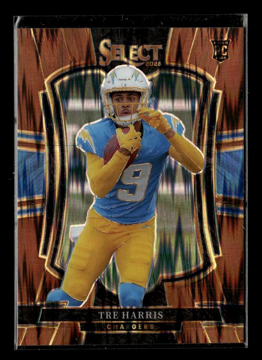 2025 Panini Select #101 Tre Harris Copper Prizm Shock #/899
