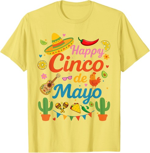 Happy Cinco de Mayo Fiesta Mexican Party Men Women Kids T-Shirt Hoodie - Picture 10 of 18