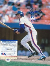 LEE MAZZILLI  NEW YORK METS  86 WS CHAMPS  PSA AUTHENTICATED  ACTION SIGNED 8x10