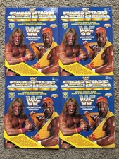 4 Vintage 1991 Diamond WWF SuperStars Official Sticker Album Hulk Hogan - Unused