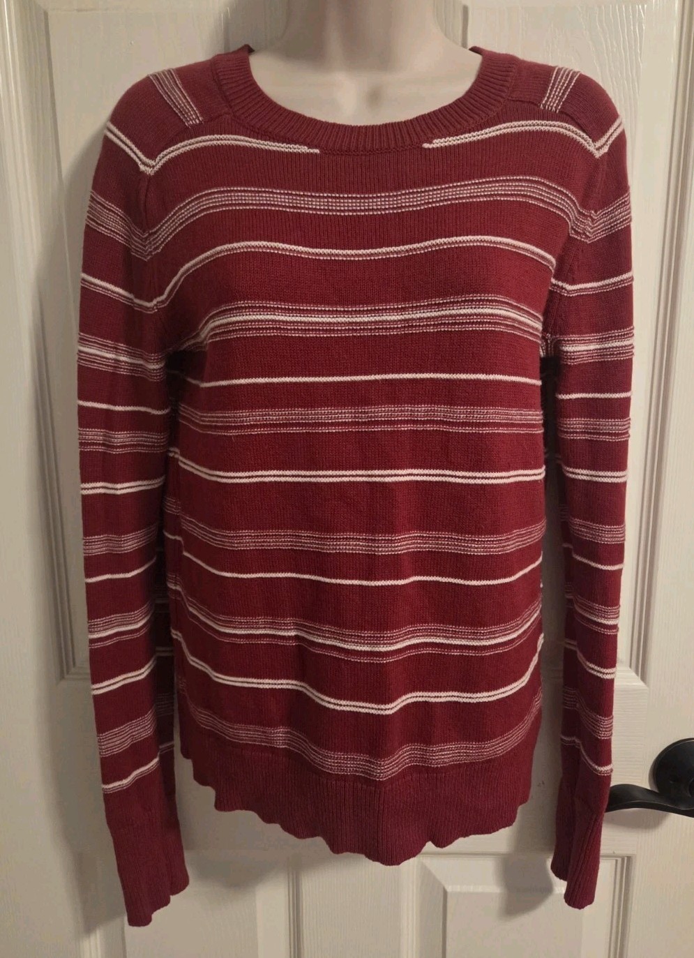 Pendleton Woolen Mills Striped Textured Knit Swea… - image 1