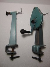 16mm Film Movie Winder Rewinder Hand Cranks Set cine table mounted vintage