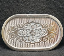 XE05126 VERY COOL VINTAGE 1970s ABSTRACT ARTWORK UNISEX FASHION BELT BUCKLE