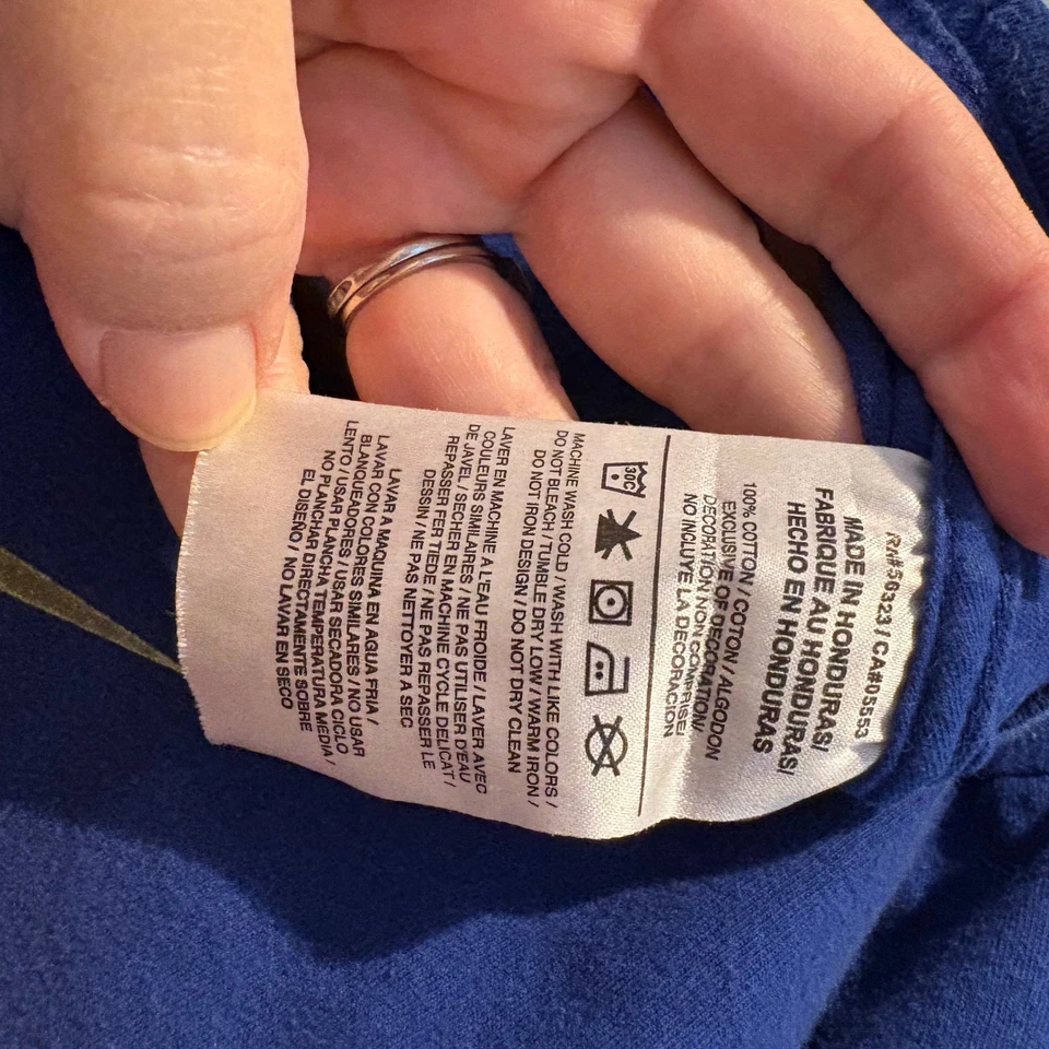 Camiseta Nike Para Hombres Chicago Cubs Just Do It Again Azul Talla Grande Corte Atlético MLB Foto 3 de 4