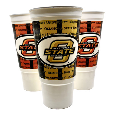 Oklahoma State University Cowboys Souvenir Cups - Set of 3
