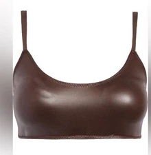 SKIMS Wet Jersey Scoop Bralette Cocoa Womens Size 4XL