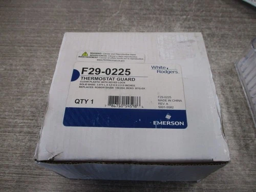 White Rodgers Thermostat Guard F29-0225 Clear Plastic Keyed Lock New Surplus