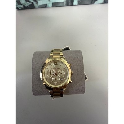 Michael Kors Layton Gold Unisex‎ Watch Michael Kors Layton Chronograph Gold Dial Gold Steel Strap  main image 4