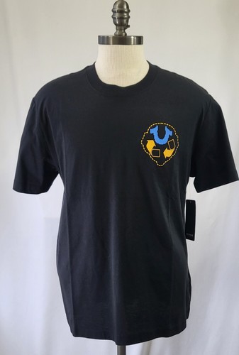 True Religion SS Knowledge Graphic Tee Black Suze Medium NWT - Picture 1 of 8