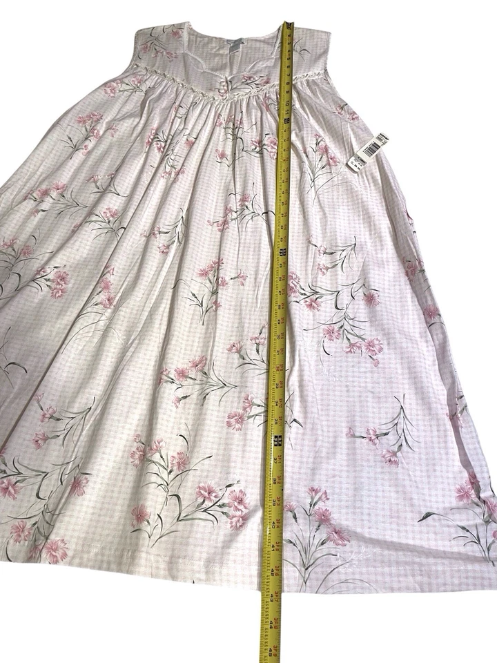 Maidenform Camisón Floral Mujer Sin Mangas 100% Algodón Talla 3X Nuevo Con Etiquetas Foto 2 de 4