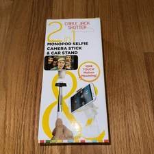 NEW CM Wireless 2 in 1 Monopod Selfie Camera Stick & Car Stand-1 Touch Mounting