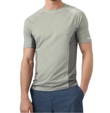 NWT Men s Sea-Doo Short Sleeve Performance Rash Guard Shirt - Smoke Gray - Large