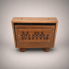 New Small Sound Sustain 13 Notes, Sur Peti, Shruti Box Double Bellow TeakWood