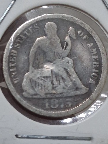 1875 CC Seated Dime Mintmark Above Bow Liberty  Good US Type Coin