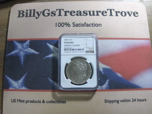 1887-O Morgan Silver Dollar VF Details NGC see description *FREE shipping in USA