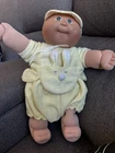 Vintage Cabbage Patch Doll - 1985 Bald/Blue Eyes- Complete w/ Outfit&Diaper