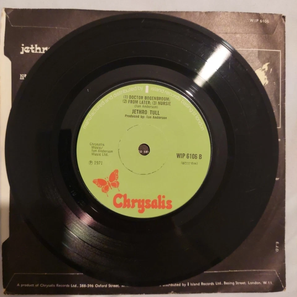 Jethro Tull - Life Is A Long Song - 7" EP Vinyl Chrysalis 1971 Foto 4 de 4